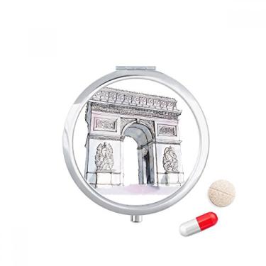 Imagem de Caixa de comprimidos Arc De Triomph em Paris, França Caixa de armazenamento de remédios