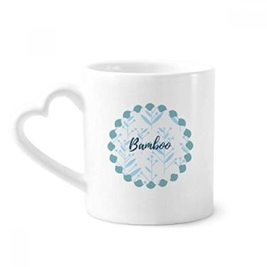 Imagem de Caneca de tinta de flor Blue Bud Caneca de cerâmica para café copo de coração de vidro