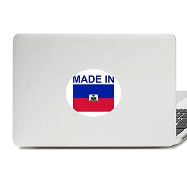 Imagem de Adesivo de vinil Made in Haiti Country Love com emblema para laptop