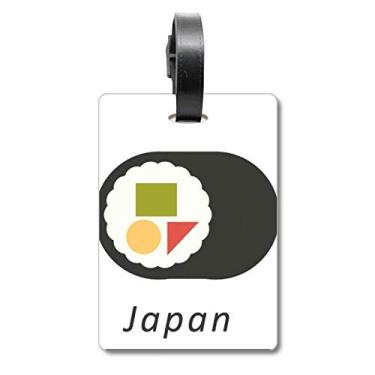Imagem de Bolsa de sushi tradicional japonesa local Maki com etiqueta de bagagem para cartão de bagagem