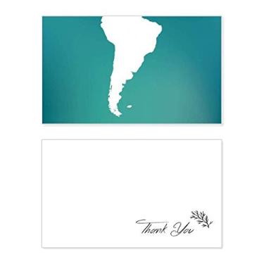 Imagem de Mapa de contorno do continente América do Sul cartão de agradecimento aniversário saudação casamento agradecimento