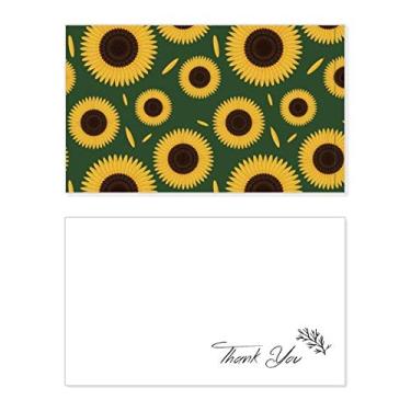 Imagem de Padrão de plantas, pétalas de girassol, cartão de agradecimento, papel de aniversário, agradecimento de casamento