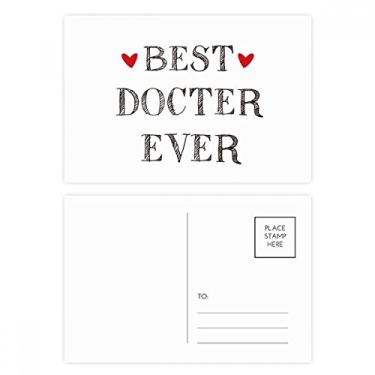 Imagem de Best Doctor Ever Citação profissional cartão postal aniversário correspondência cartão de agradecimento