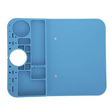 Imagem de Almofada de silicone com isolamento térmico | Tapete de reparo antiestático para solda | Tapete de reparo de telefone resistente a alta temperatura para armazenamento para laptop/computador/reparo de telefone celular