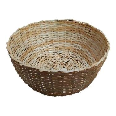 Imagem de Kit 4 Balaio Bambu 50cm Cesto Palha Artesanal Decoração