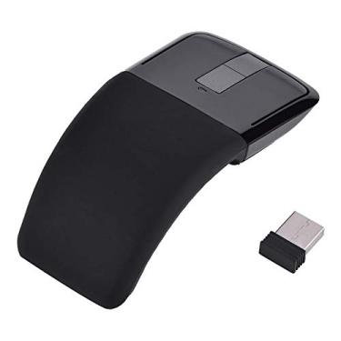 Imagem de Mouse de Toque Sem Fio Dobrável USB, Mouse de Toque Sem Fio Dobrável Arc para PC Notebook Smart TV (Preto)