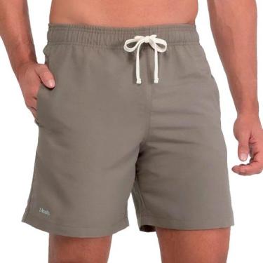 Imagem de Bermuda Shorts Casual Liso Com Bolso E Bordado Mash