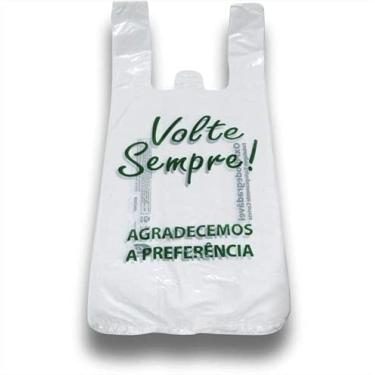 Imagem de GNA Sacola Plástica, Altaplast, 40x50 cm, Branca, Volte Sempre, Pacote com 472 Unidades