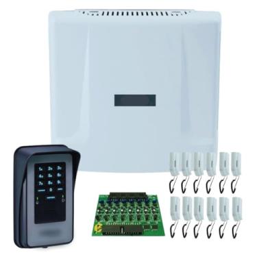 Imagem de Kit Interfone Porteiro Coletivo Digital 22 Pontos Apartamentos Casas Intelbras Comunic