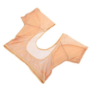 Imagem de NOLITOY almofadas de suor nas axilas camiseta masculina colete de suor para homens regatas femininas Protetor de axilas manga curta roupa íntima capa de suor almofada de suor