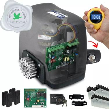 Imagem de Kit Motor Rossi Dz Nano Turbo 3 Crem 4 Control Portão 600kg