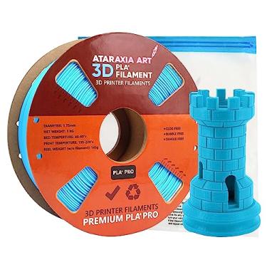 Imagem de Filamento para impressora PLA+ 3D da ATARAXIA ART PLA Plus filamento 1,75 mm | Filamento PLA cores Pantone precisão dimensional +/- 0,03 mm, carretel de 1 kg com sacos de armazenamento a vácuo de filamento, PLA+ azul