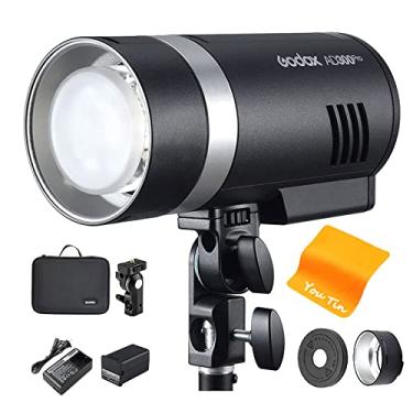 Imagem de Godox AD300Pro AD300 Pro TTL Flash Strobe Monolight - 300 W 2,4 G com bateria de lítio de 2600 mAh 1/8000 HSS 5600 ± 100 K Flash externo compatível com câmera Nikon Canon, Sony, Fuji Olympus Panasonic