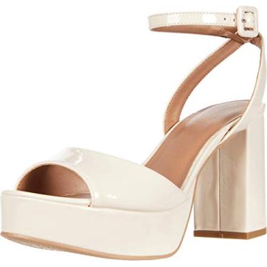 Imagem de Chinese Laundry Sandália feminina com salto plataforma, Osso, 7