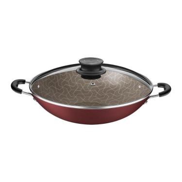 Imagem de Wok Tramontina Paris Com Revestimento Interno E Externo Em Antiaderente Starflon Max Ve...