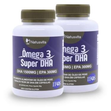 Imagem de Kit 2und. 120 cáps Ômega 3 SUPER DHA 1.500mg Selo IFOS