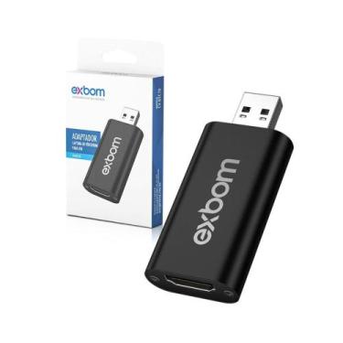 Imagem de Placa de captura video hdmi p/ USB 2.0 4K 1080P CV-U2C70 - EXBORN