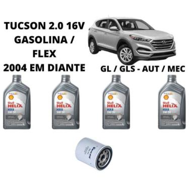 Imagem de Kit troca de oleo tucson 2.0 gasolina flex - SHELL