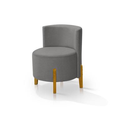 Imagem de Kit 2 Poltronas Verona Orgânica Retro Cinza Escuro Redenobre