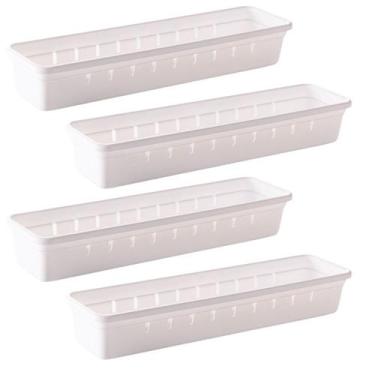Imagem de Organizador de gavetas e talheres modular 30,0 x 7,9 cm com 4 unidades