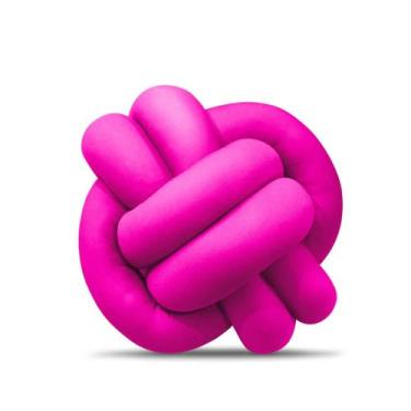 Imagem de Almofada Nó Nozinho Luxo Casa Decoração - Gabi Flor, Pink