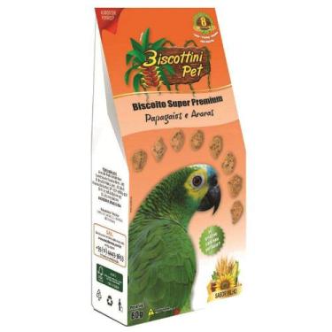 Imagem de Biscoito Biscottini Pet Super Premium Papagaios e Araras 80g