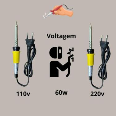 Imagem de Ferro de Solda 60W Soldador para Tensões de 110V ou 220V - Kvell, 110V