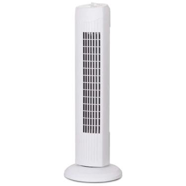Imagem de Ventilador de Torre Oscilante Portátil com 3 Velocidades, 110V 35W, GOFLAME, Branco