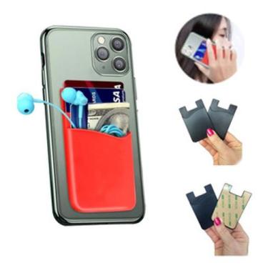 Imagem de Porta Cartão Adesivo para Celular cor Vareáveis Neutras Kit 2x - FreeS
