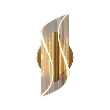 Imagem de Arandela Nitrolux ALA-002L Dourada Led Bivolt, Dourado