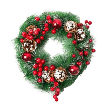 Imagem de Guirlanda De Natal Decoração Enfeite De Porta Natalino Luxo - TOP NATA