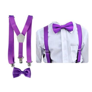 Imagem de Kit Suspensório E Gravata Borboleta Juvenil Criança 10 a 16 Anos - MCO