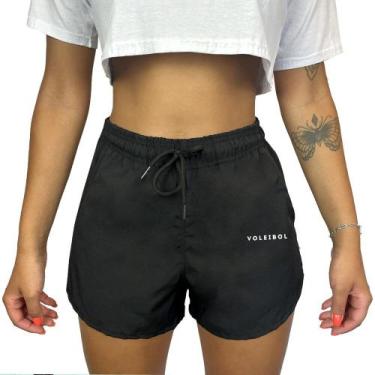 Imagem de Shorts Feminino Elastano Premium Preto WSS Voleibol - Web Surf Shop - 