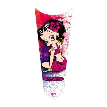Imagem de Adesivo Faixa Gravata Tanque Moto BETTY BOOP - Teu Adesivo, Preto