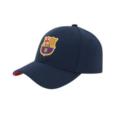Imagem de Boné Barcelona SuperCap Azul Marinho Aba Curva - Infantil, Único, Azul