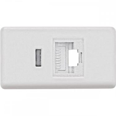 Imagem de Modulo Tramontina Tomada Fn Rj11 Branco 051, Branco