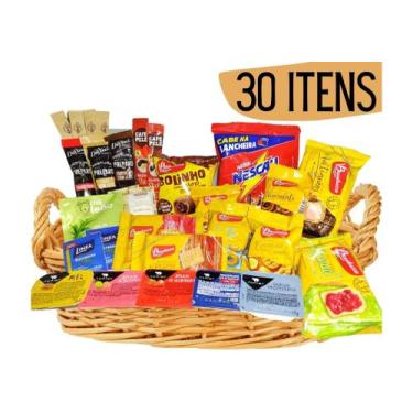 Imagem de Kit Para Cesta De Café Da Manhã Melhores Marcas 30 Itens - Bauducco