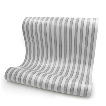 Imagem de Papel de Parede Adesivo Ripado Painel Madeira Lavável Para Quarto - De