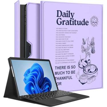 Imagem de Wazzasoft Capa para Microsoft Surface Pro 9 de 13 polegadas 2022 para mulheres lindas meninas capa fólio feminina design roxo proteção compatível com teclado tipo capa para Windows Surface Pro 9 capa