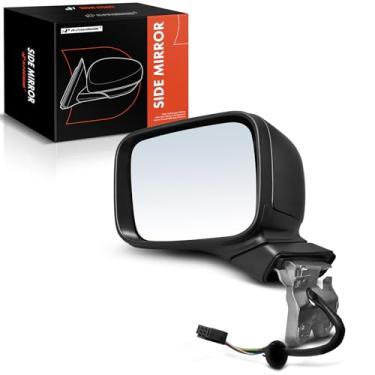 Imagem de A-Premium Espelho retrovisor elétrico do lado do motorista - compatível com Jeep Renegade 2015-2023 - Espelho retrovisor externo preto dobrável manual aquecido com seta - Substituição # 5VZ87LXHAA