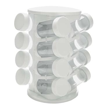 Imagem de Porta Temperos Com 16 Peças Branco - Mimo Style