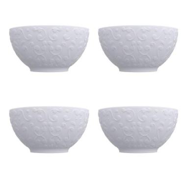 Imagem de Kit 4 Bowls Tigela Cumbucas Porcelana Tassel 400ml Germer - Porcelanas
