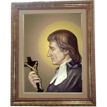 Imagem de Quadro São Luiz De Montfort, Mod. 01, Tam. 53x43cm. Angelus - Dom Gera