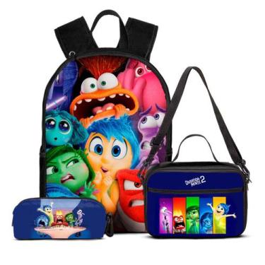 Imagem de Kit Mochila Escolar Infantil Lancheira Estojo - Genérica, Divertidamen