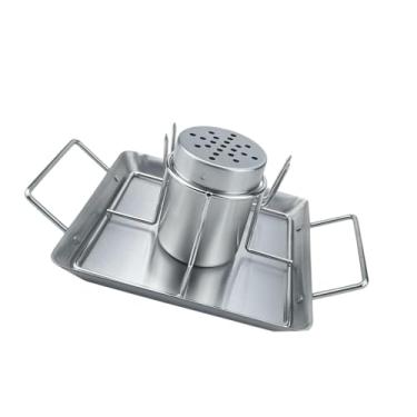 Imagem de Bothyi Suporte para assar frango em lata de cerveja, assadeira, ferramenta para grelhar, grelha para churrasco, grelha para, atividades ao ar