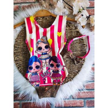 Imagem de Bodys Menina Infantil Temático Boneca Lol + Tiara - AUREA, 01 ANO A 04