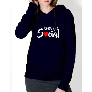 Imagem de Moletom Blusa de Frio Masculino Feminino Profissão Serviço Social - Me