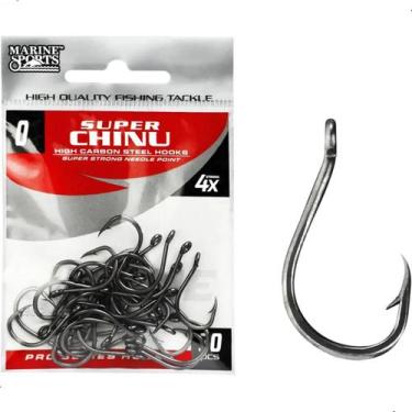 Imagem de Anzol Marine Sports Super Chinu BlackNickel N10 Cart.30pçs, Super Chin