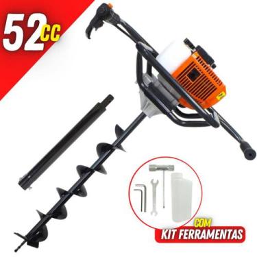 Imagem de Perfurador de Solo Vulcan VPS520 Broca 80x10cm + Extensor 50cm Para Co