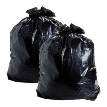 Imagem de Kit 2 Pacotes Saco Lixo Preto 100 Litros Espessura Média 50u - HIGIPAC